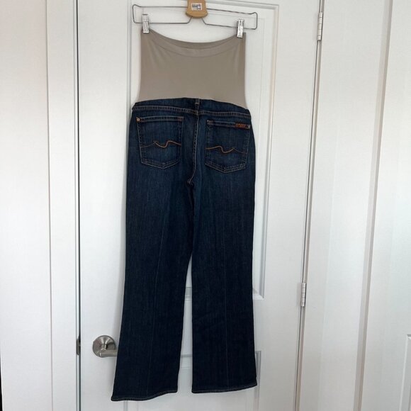 7 For All Mankind Bootcut Maternity Jeans Blue, Size 30 - Picture 2 of 3